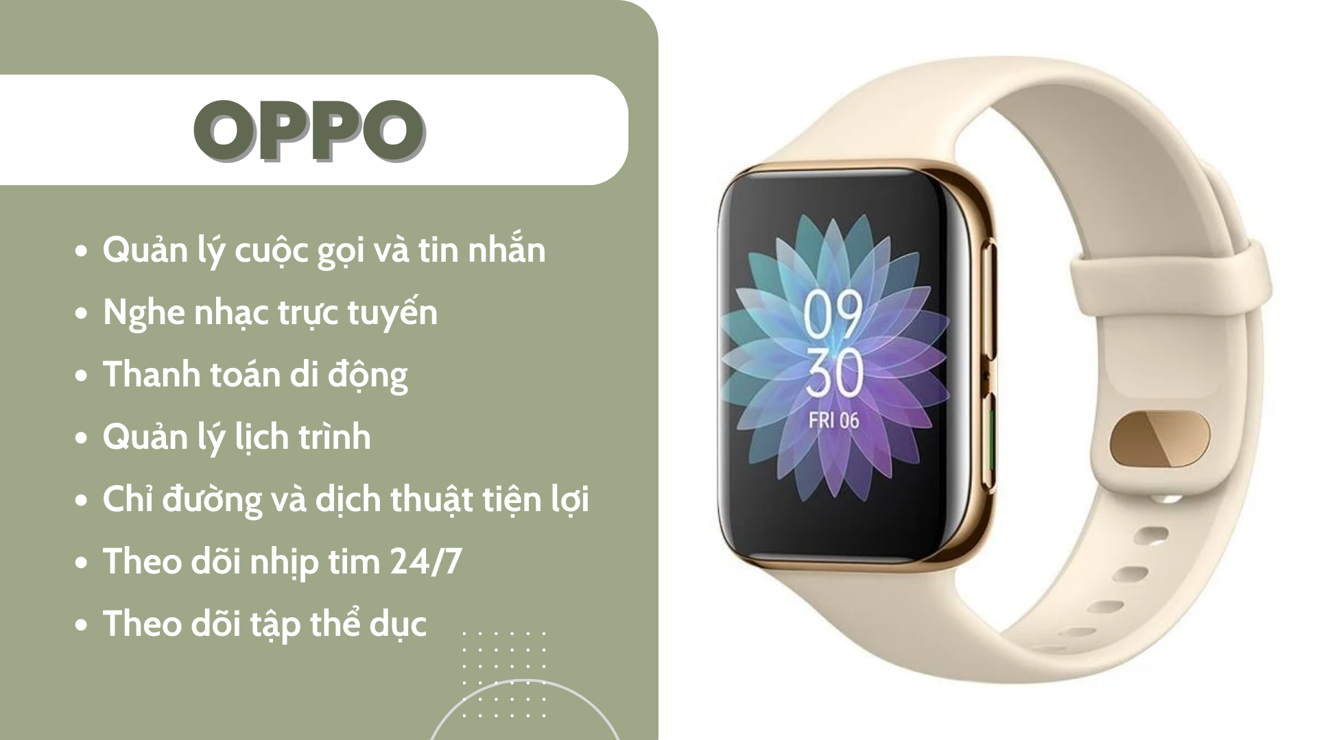 Oppo is another Chinese tech giant in the smartwatch market.