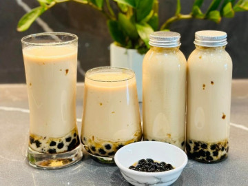 Mẹ đảm đem sữa hạt đi làm trà sữa được thức uống ngon béo thơm, ai cũng phải khen đỉnh của chóp