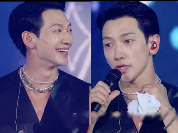 Bi Rain từ chối mặc đồ đôi với Kim Tae Hee nhưng lại khoe con gái cưng tài trợ vòng cổ nhựa đi diễn