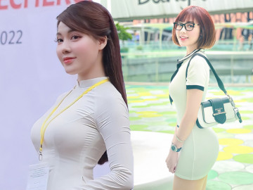 Giảng viên tiếng Pháp đẹp nhất ĐH Quốc gia Hà Nội, diện đầm bó sát khoe góc nghiêng bao người mê