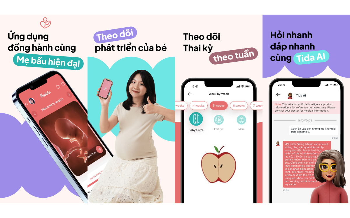 Matida App - Ứng dụng theo dõi thai kỳ dành cho mẹ bầu Việt - 4