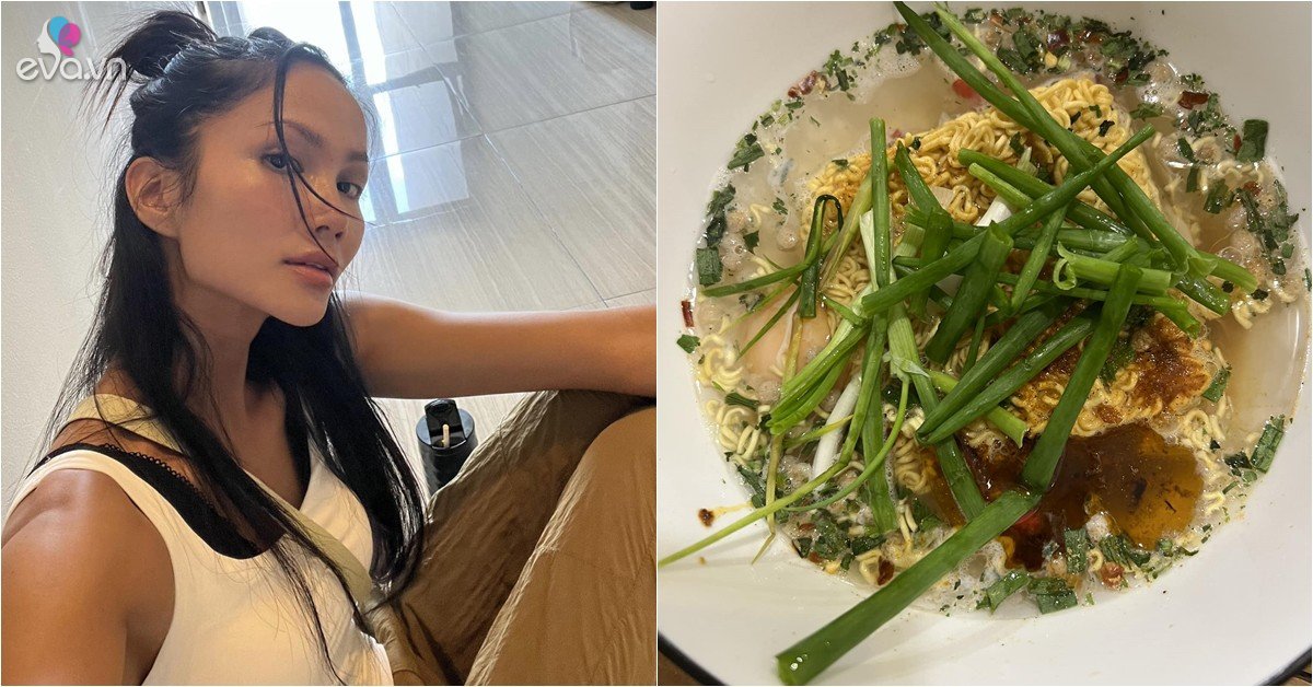 View - Hoa hậu nghèo nhất Việt Nam ăn mì gói nhưng ai cũng chú ý tới một chi tiết trong bát