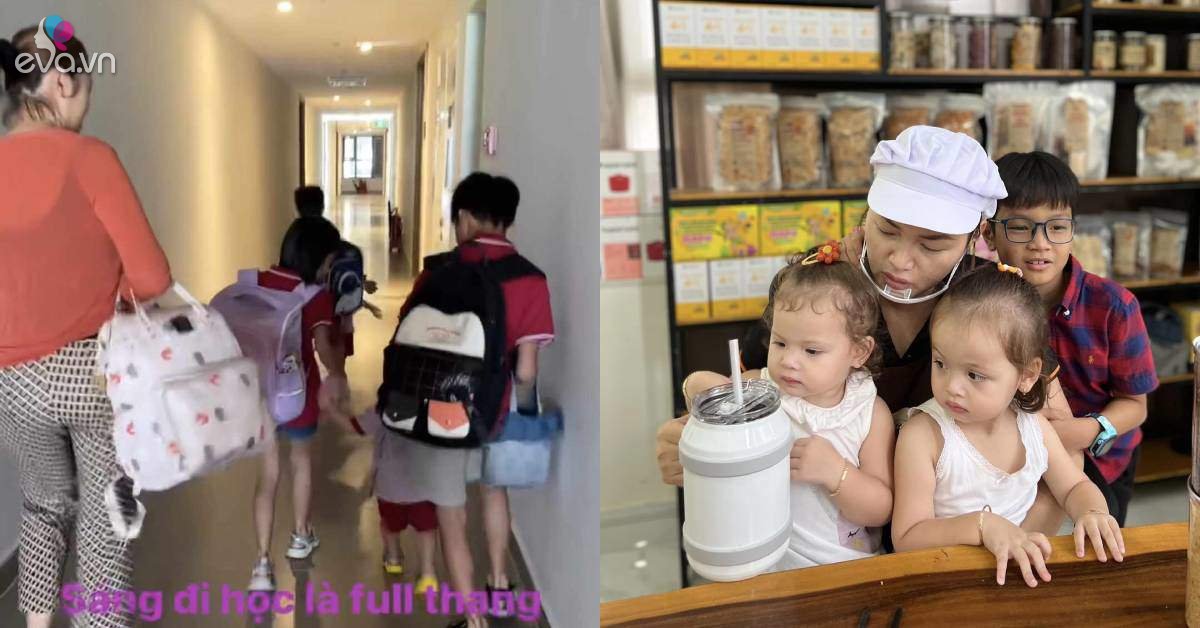 Gallery - Á hậu Việt khoe ngày đầu đi học của cặp thiên thần xin giống Tây, hé lộ học phí 10 chữ số của 5 con