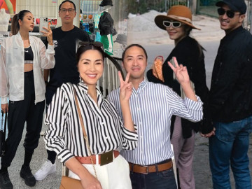 Louis Nguyễn hơn 10 năm vẫn cuồng vợ như thuở mới yêu, hễ sánh đôi là ăn mặc đồng điệu