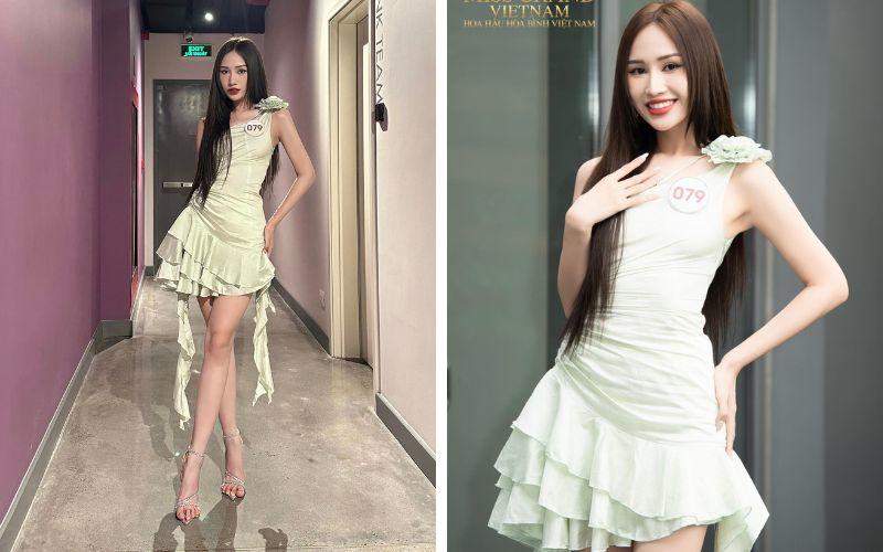 Xuất hiện trong các hoạt động bên lề của Miss Grand Vietnam 2023, Kim Dung thường kết thân cùng những bộ váy quyến rũ, tôn trọn hình thể nhưng cũng không quá táo bạo nhằm giữ cho hình ảnh luôn chỉn chu. 
