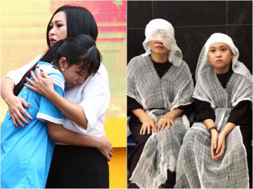 Phương Thanh xót xa bật khóc: Tôi mồ côi cha từ năm 13 tuổi, con tôi cũng mồ côi cha giống tôi