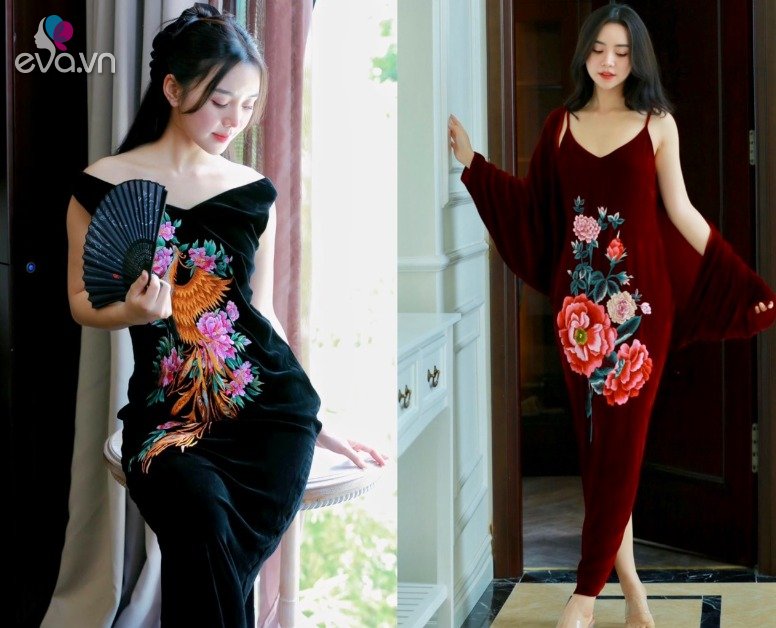 View - Quỳnh Kool hoá quý cô quyến rũ trong đầm nhung LanVDesigns