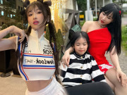 Làm đẹp - Trẻ đẹp như hot girl, vợ hai đại gia Minh Nhựa đi họp phụ huynh bị các cháu cấp 3 dòm ngó