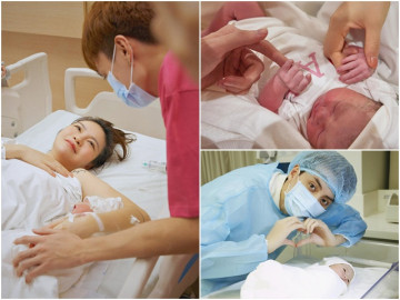 Cặp đôi em thích chị đón con gái chào đời, nhan sắc trên bàn đẻ vẫn đẹp xuất sắc