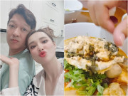 Bếp Eva - Nhã Phương khoe món ăn chồng nấu cho mình, đủ biết Trường Giang khéo tay chăm sóc vợ bầu cỡ nào