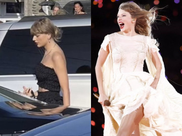 Đi ăn cưới bạn thân, rắn chúa Taylor Swift đánh cắp sự chú ý, gây tắc nghẽn cả khu phố
