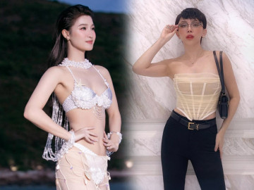 Diện áo điêu khắc eo thon ngực đầy ra phố, thần tiên tỉ tỉ Phương Nhi đánh bật hai đàn chị