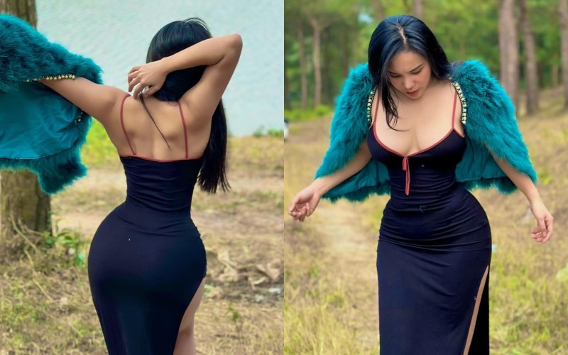 Có lẽ khó có ai vượt qua nổi sự nóng bỏng của Minh Thư khi diện đầm bodycon.
