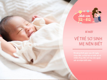 5 hiện tượng thú vị về cơ thể trẻ sơ sinh sau khi chào đời