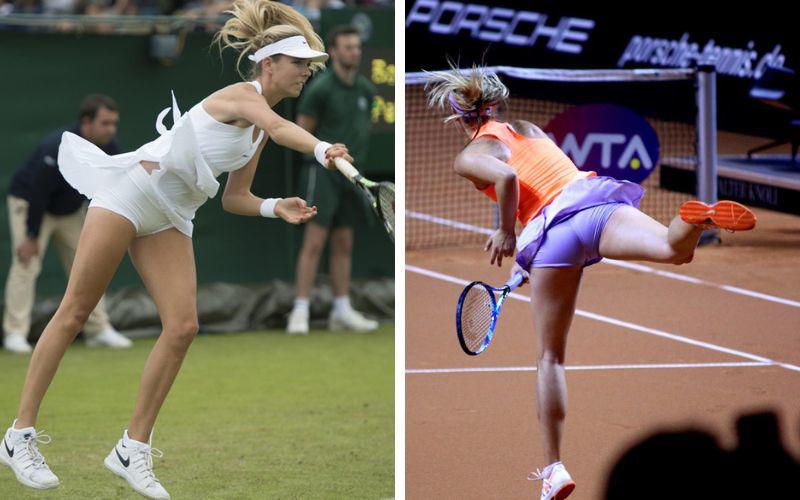 Những chiếc váy ngắn không ít lần khiến các tay vợt rơi vào tình huống hớ hênh. Ngoài ra, việc tốc váy trên sân đôi khi cũng làm người xem đỏ mặt. 
