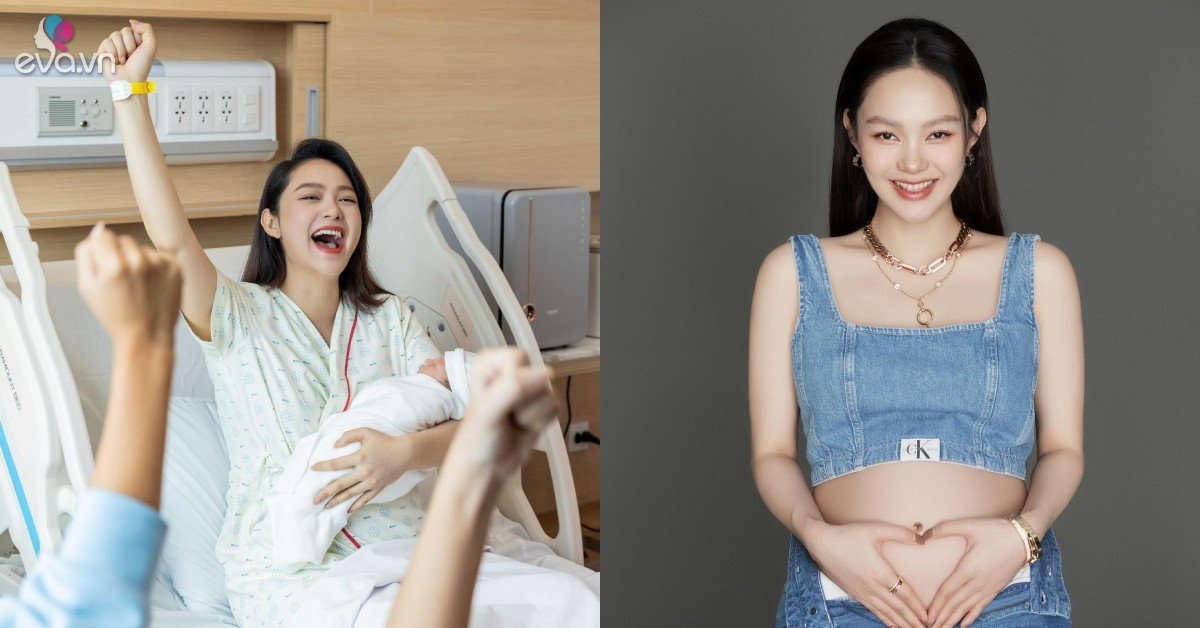 View - Minh Hằng hạ sinh con trai đầu lòng với chồng đại gia, mẹ bỉm tô son đỏ rực ngay khi rời phòng sinh