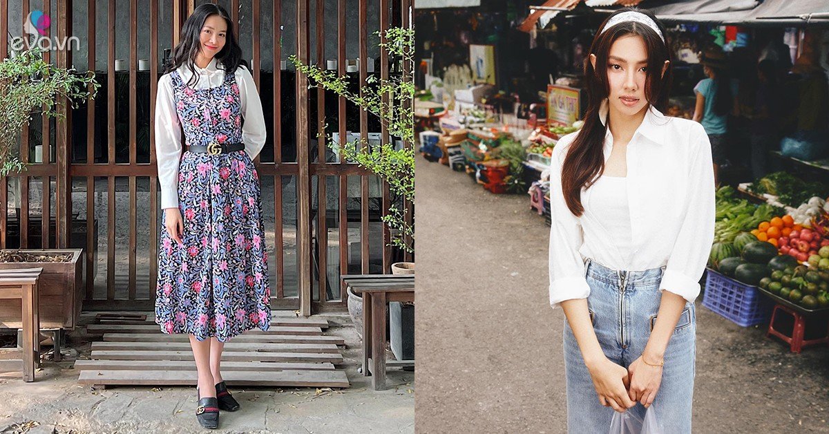 Gallery - Mặc áo sơ mi trắng đơn giản mà sang, học mỹ nhân Việt lăng xê Thu này
