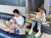 Giải trí - Đàm Thu Trang công khai ảnh cận mặt của con trai 3 tháng tuổi với Cường Đô La, góc nghiêng làm mẹ "mê mệt"