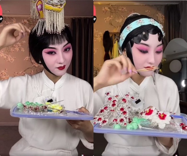 View - Hơn 4,7 triệu người vào xem diễn viên kịch hát tẩy trang, cả tấn phấn trôi, lộ gương mặt thật