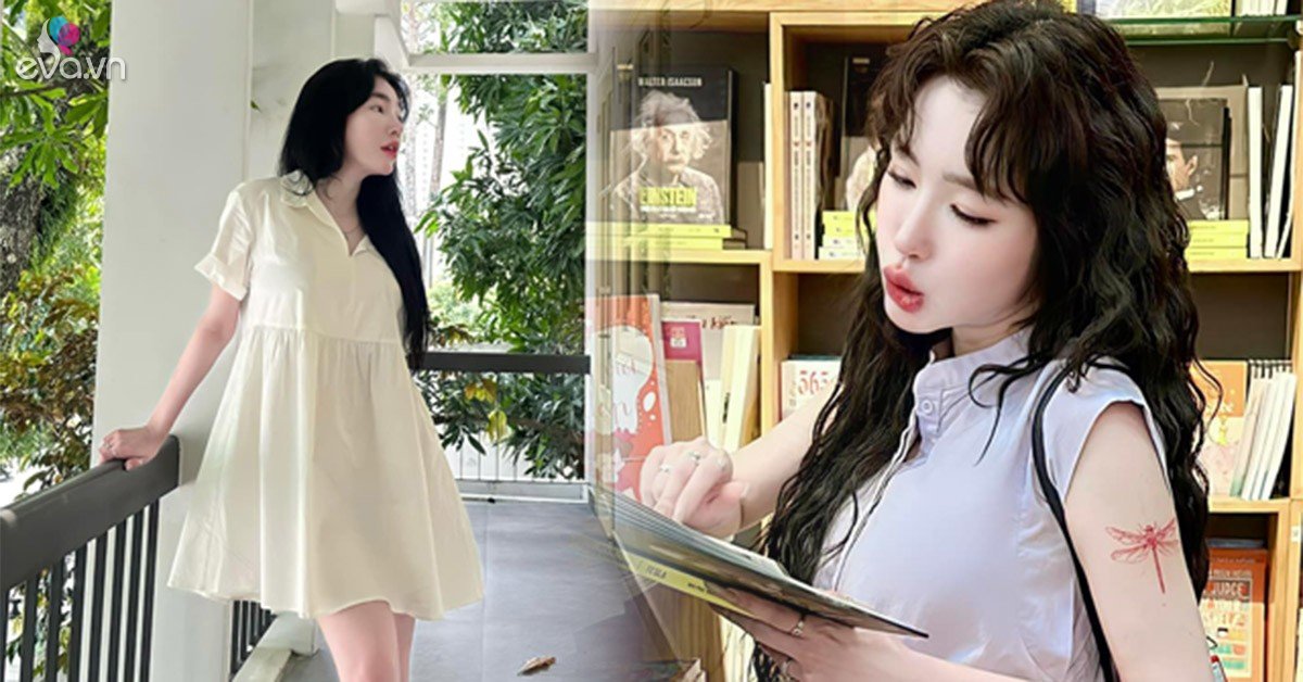 View - Chán mặc ôm sát, Elly Trần diện chiếc đầm thùng thình chuẩn váy bầu, trẻ mơn mởn ngỡ con gái Cadie