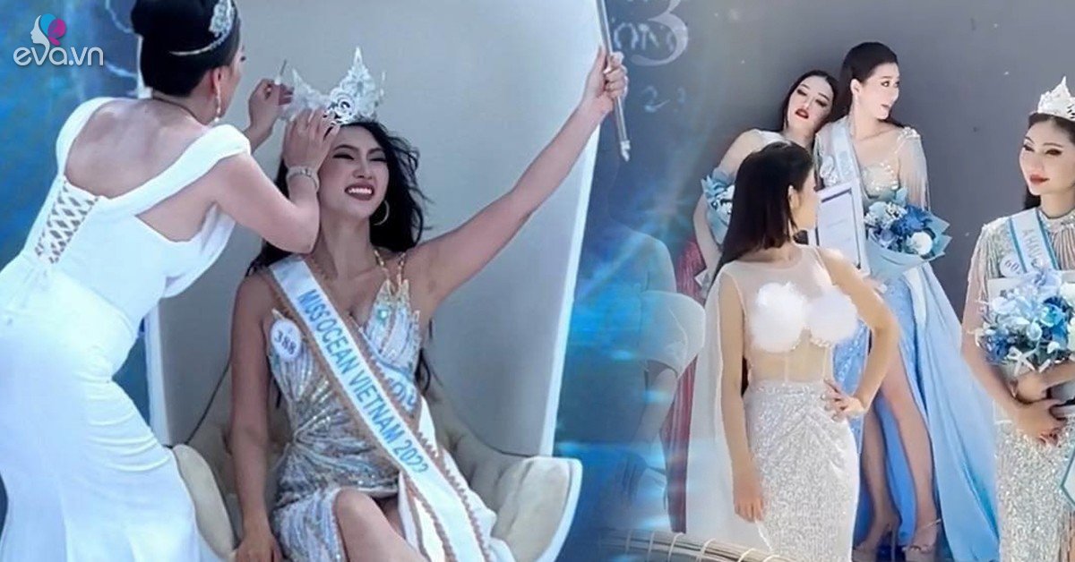 View - Hoa hậu Đại Dương tìm được truyền nhân của Lê Âu Ngân Anh, thí sinh ngất xỉu, ghế đăng quang như hàng mượn