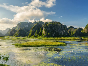 Đắm mình vào vẻ đẹp yên bình, thơ mộng ở Đầm Vân Long - Ninh Bình