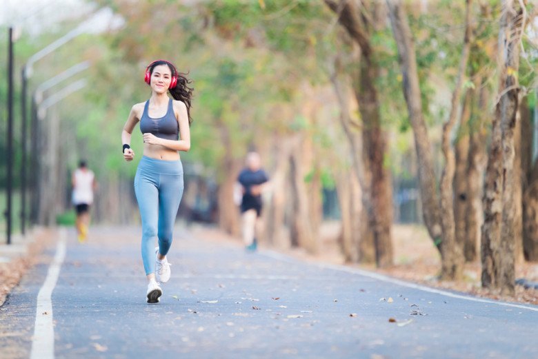 running with music