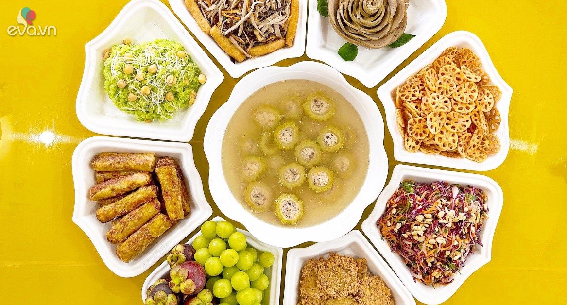 Gallery - Mẹ đảm gợi ý mâm cỗ chay 8 món cúng Rằm tháng 7 vừa ngon lại dễ làm