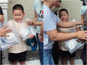 Yêu con - Con trai Trà My Idol phát quà từ thiện cho bà con Rằm tháng 7, biểu cảm hài hước dân tình “thấy thương”