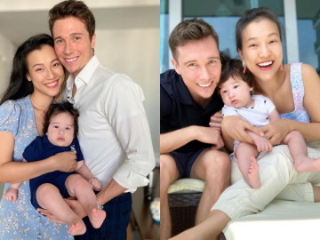 Con trai lai 3 dòng máu của Á hậu Hoàng Oanh diện vest như hoàng tử, ngoại hình hút mắt nhờ gen bố