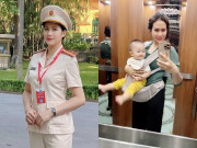 Làm mẹ - Nữ Thiếu tá Công an trong cảnh đánh ghen trên phố hot nhất VTV, vừa sinh con 12 tháng ở nhà làm mẹ giản dị