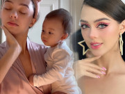 Làm đẹp - Vợ Tây của Bùi Tiến Dũng lộ nhan sắc thật cực hot, cảnh vừa bế con vừa làm đẹp thấy thương