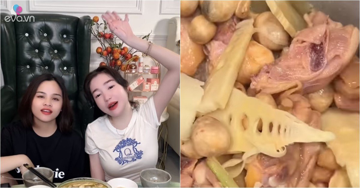 View - Mẹ 2 con Elly Trần nấu nồi lẩu gà lá é bất ổn, lời nhận xét của cô em ăn cùng khiến mọi người bật cười