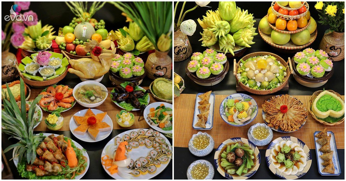 Gallery - Chị em chia sẻ mâm cỗ cúng Rằm tháng 7, ngắm là thấy tinh hoa hội tụ