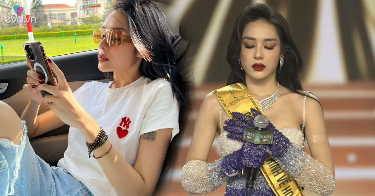 View - Á hậu 3 Hồng Hạnh đã giấu nhẹm hình xăm ở cánh tay khi đi thi Miss Grand Vietnam 2023