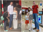 Làm mẹ - Con gái DV Lan Phương mới mẫu giáo đã "dài ngoằng" nhờ gen cao của bố Tây 2,04m, đứng cạnh mẹ ai cũng trầm trồ