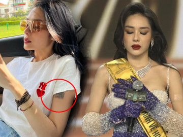 Á hậu 3 Hồng Hạnh đã giấu nhẹm hình xăm ở cánh tay khi đi thi Miss Grand Vietnam 2023