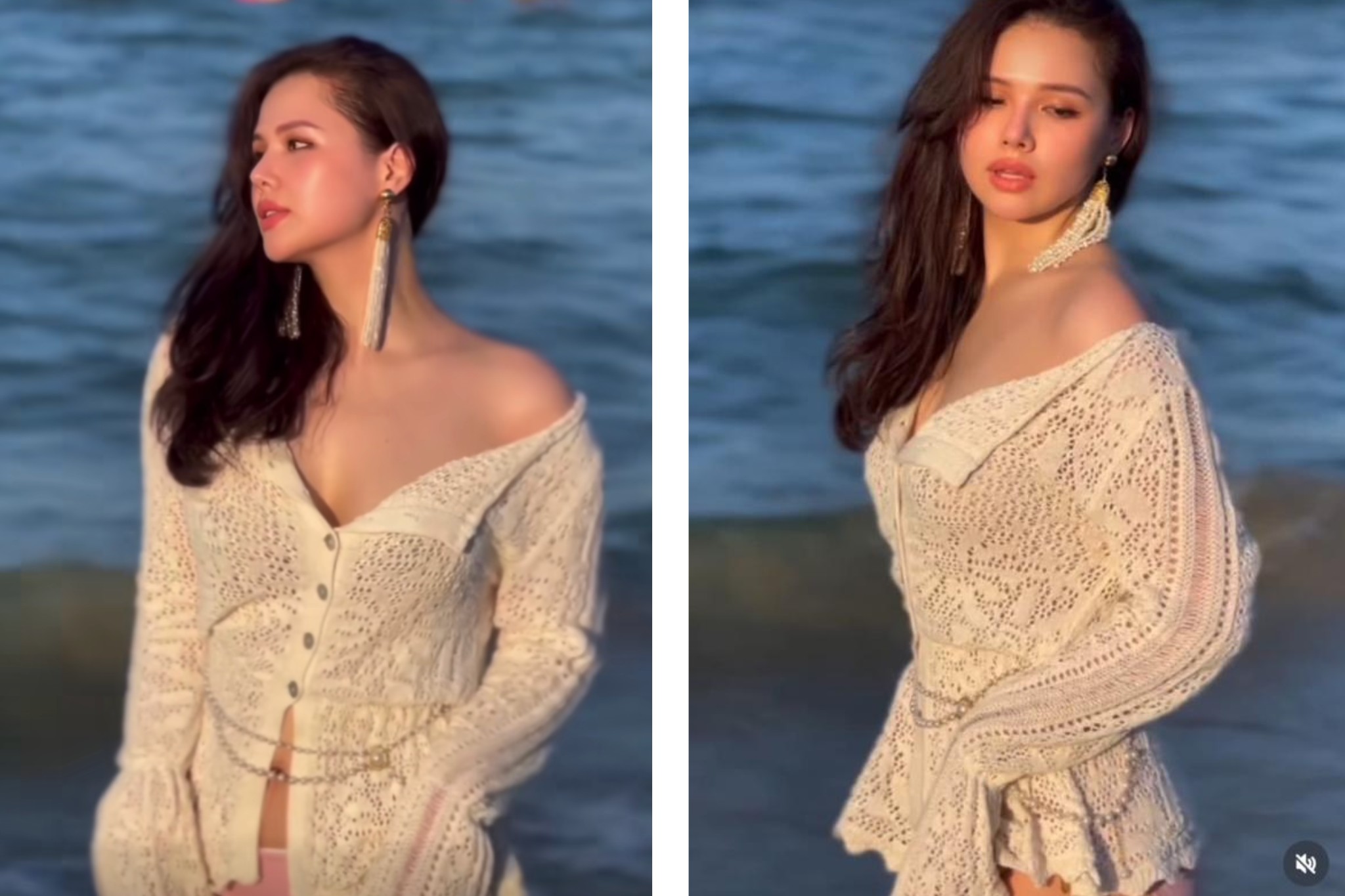 View - Phanh Lee sau sinh 2 con tự nhận bé mỡ, khoe dáng trên biển làm bao người trông mòn con mắt