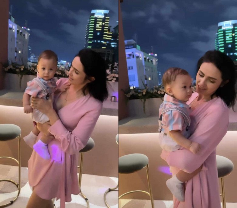 View - Mẹ vợ Ukraine của Bùi Tiến Dũng diện váy ngắn, dáng vẻ gợi cảm khó tin dù đã qua 3 lần sinh nở