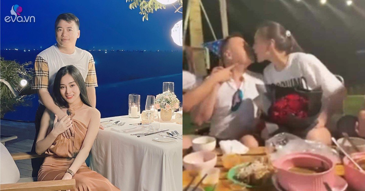 View - Shark Bình hôn vợ trẻ theo yêu cầu, nhan sắc không phấn son của Phương Oanh thành tâm điểm