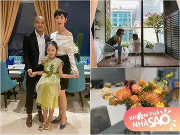 Sống hạnh phúc bên chồng Việt kiều 6 múi và con riêng, Xuân Lan ở trong căn hộ hạng sang, lãng mạn cắm hoa xinh