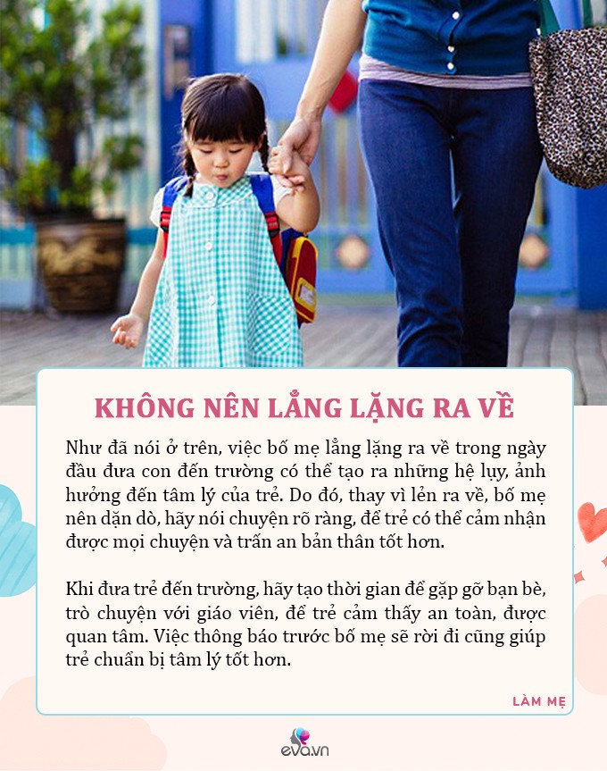 View - Đưa con đến lớp ngày đầu rồi lén trốn lẳng lặng đi về là quá sai, làm 5 cách này con không khóc đòi mẹ
