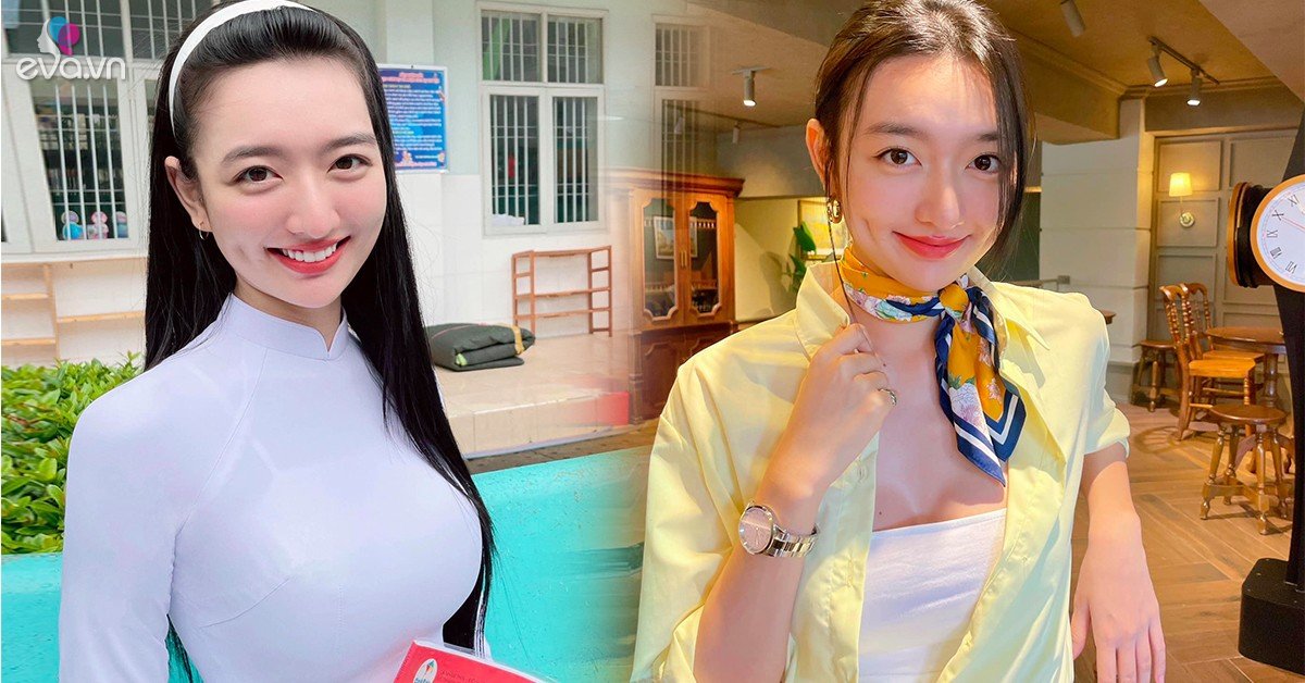 View - Cô giáo thực tập sinh lai 3 dòng máu, diện áo dài trắng khó giấu đường cong, sáng rực ngày khai giảng