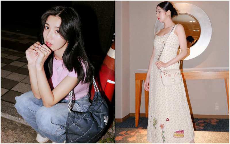 Phong cách đời thường của Kwon Eunbi trẻ trung, ngọt ngào và rất dễ ứng dụng với những item cơ bản như áo thun, quần jeans, váy dài.
