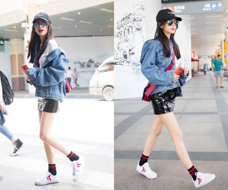 Cảnh Angelababy đưa con đi học bị chụp lén, mặc phong cách amp;#34;trên trùm kín mít, dưới te tuaamp;#34; - 6