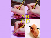 Eva tám - Trắc nghiệm tâm lý: Bạn thường cầm bút theo cách nào?