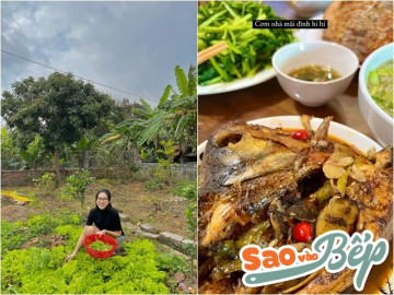 Hoa hậu nông dân Đỗ Thị Hà khoe cơm nhà mãi đỉnh, bữa ăn ở quê hương toàn đặc sản ngon mắt
