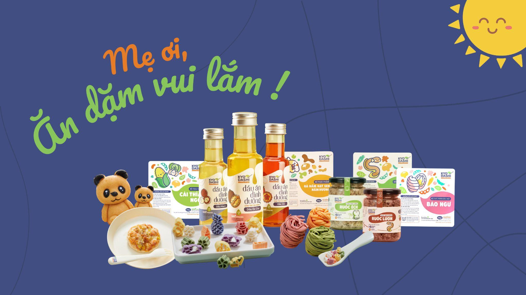 Hơn 60 sản phẩm ăn dặm phong phú phù hợp với mọi lứa tuổi ăn dặm của trẻ