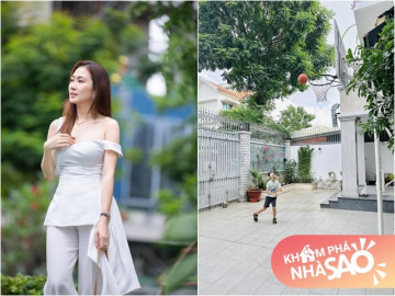 MC Thanh Thảo Hugo để lộ cơ ngơi rộng rãi khi khoe hình các con bình yên vui chơi cuối tuần tại nhà