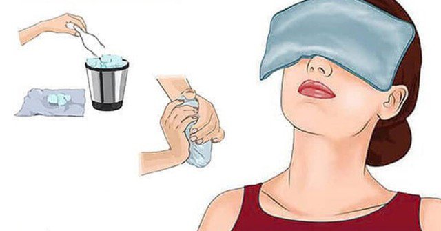 Vệ sinh mắt sạch sẽ và chườm mắt để làm giảm sự khó chịu.